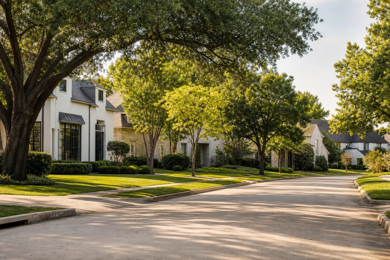 Dallas neighborhood arrival for a Austin to Dallas move